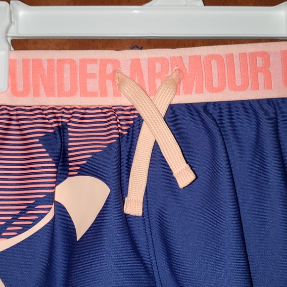 Worn Once!! Girl's UA Active Shorts - Picture 2 of 4